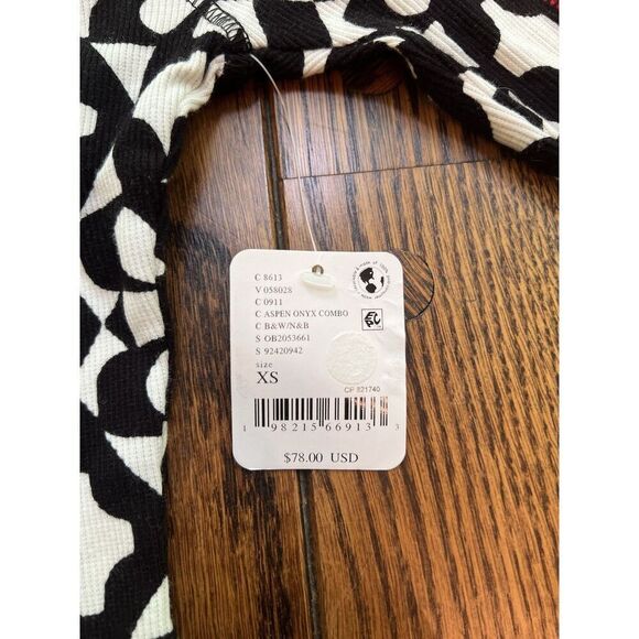 $78 FP Movement Women's Kick Off Printed Layer Top in Aspen Onyx Size XS NWT - Picture 4 of 7